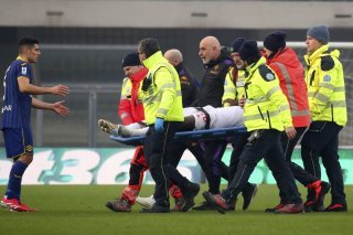 Kean avait été évacué sur une civière dimanche KEYSTONE/AP/Paola Garbuio
